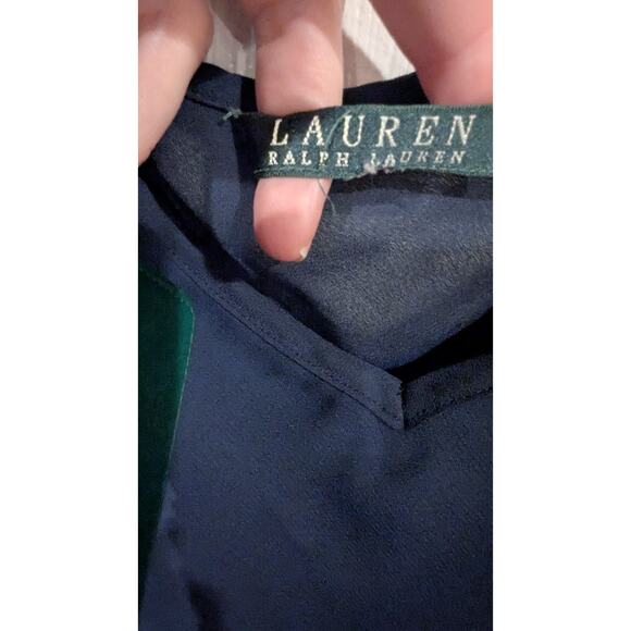 Lauren‎ Ralph Lauren Navy Blue Sleeveless Slip Dress - Picture 3 of 5